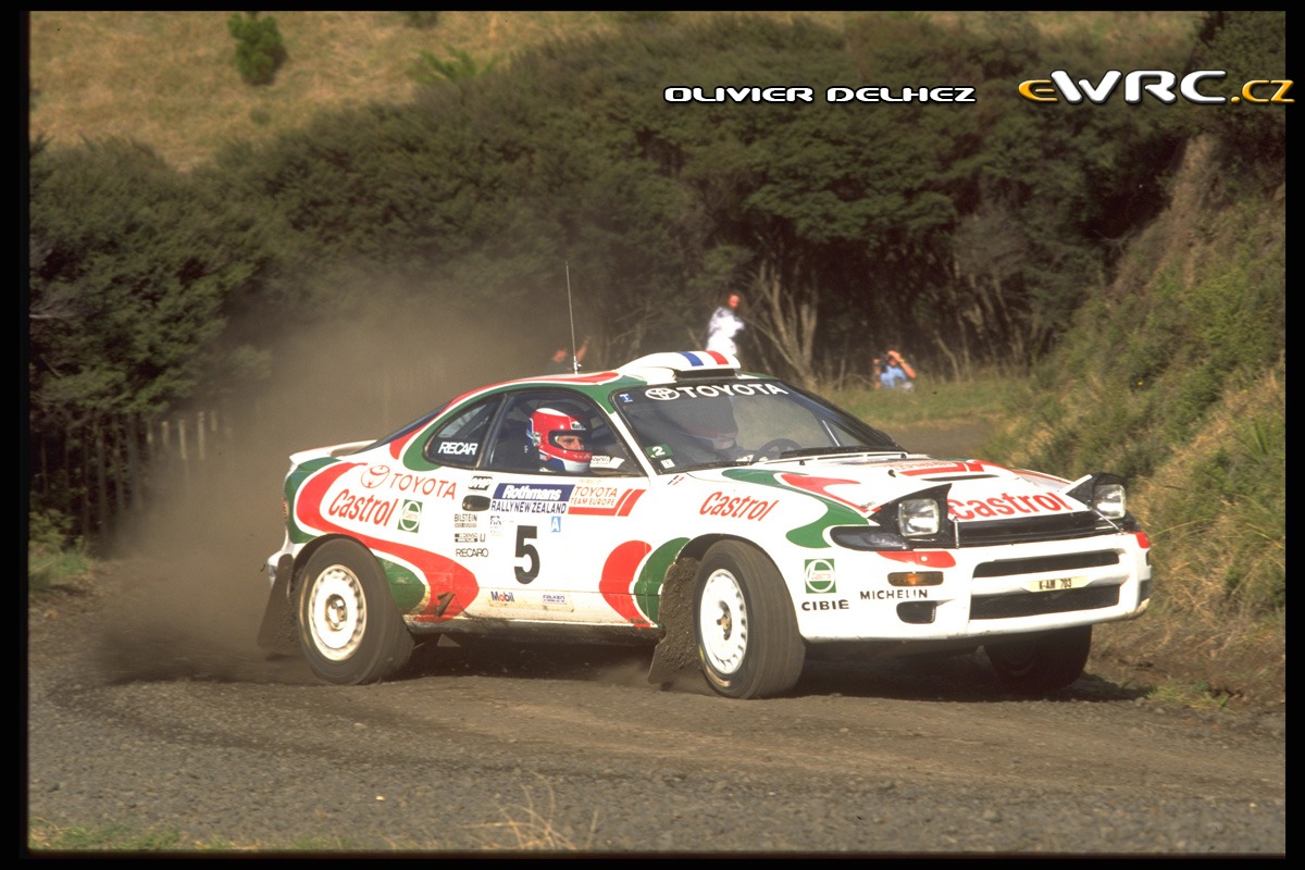 Didier Auriol Toyota Celica Turbo 4WD New Zealand Rally 1994 Signed Photograph 2 