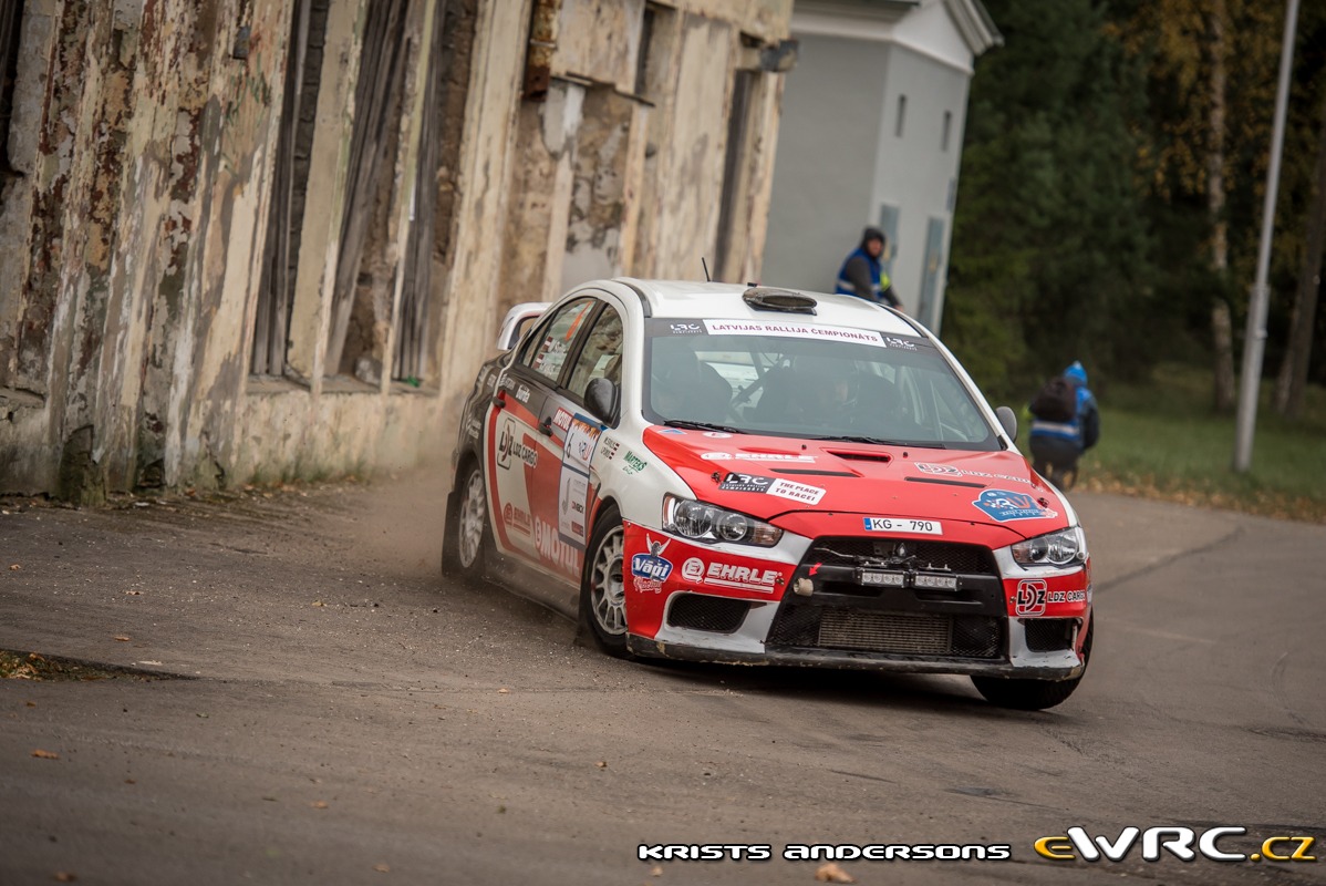 Svilis Martinš − Pūķis Ivo − Mitsubishi Lancer Evo X − Rally Latvija 2016